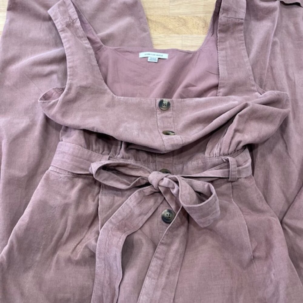American Eagle corduroy jumpsuit, blush color, size M, gently used - Picture 15 of 16